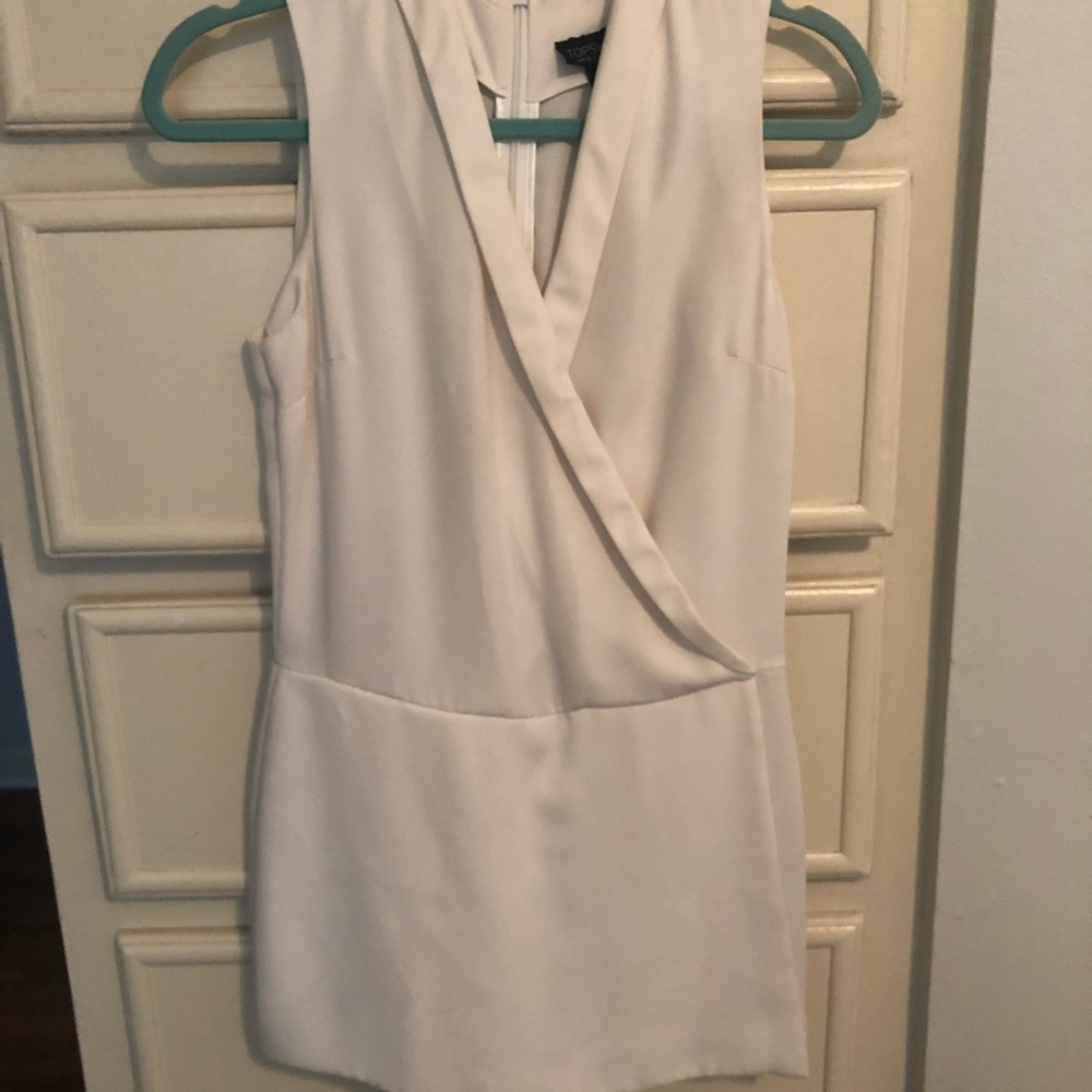 TopShop White Skort ROMPER